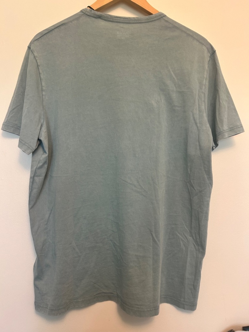 DUER Men's PurePima Vintage Pocket Tee Washed Oceanic Size L NWT - Picture 2 of 7